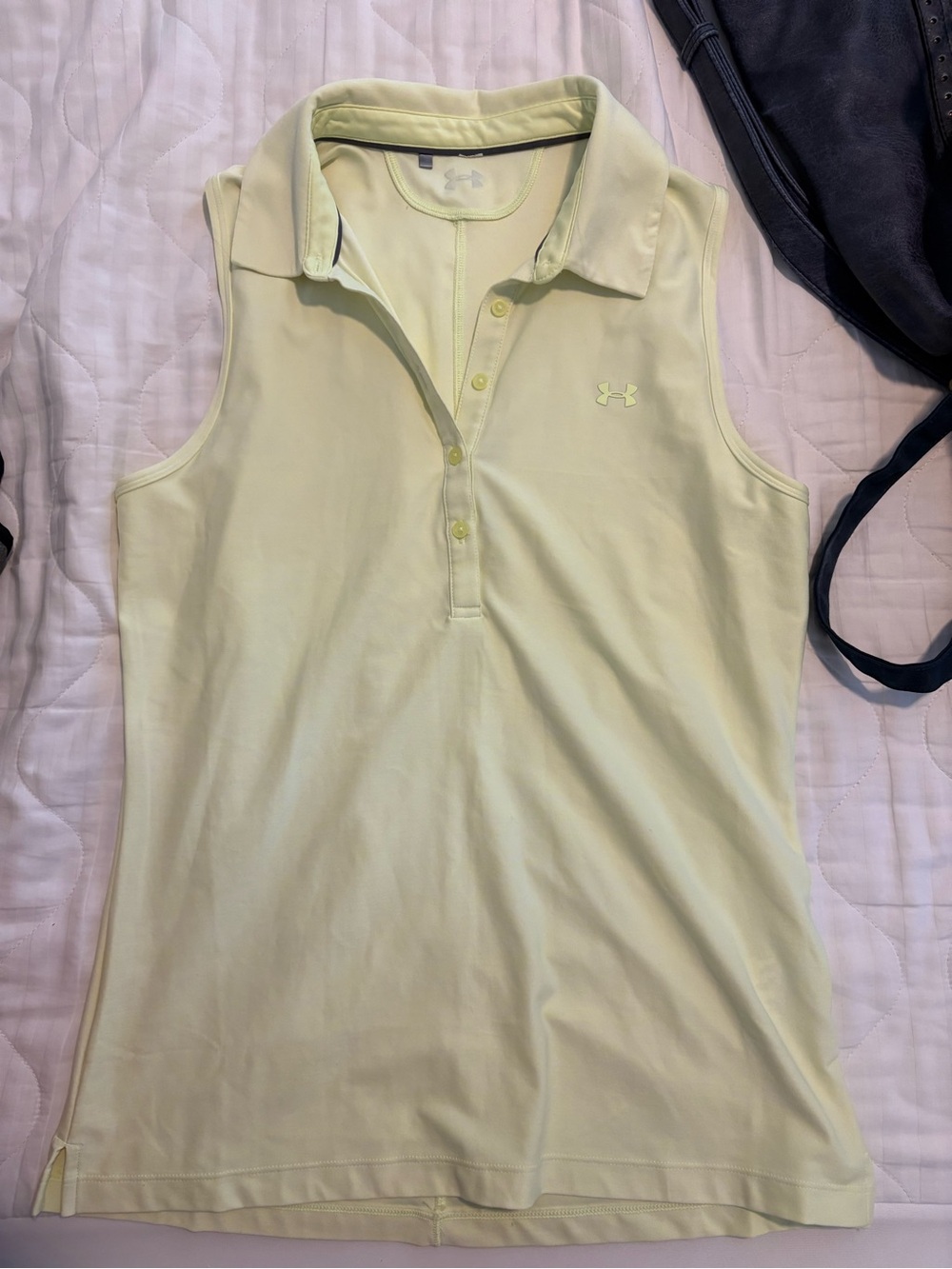 Under Armour Women’s Sleeveless Polo Tank - Pale Yellow